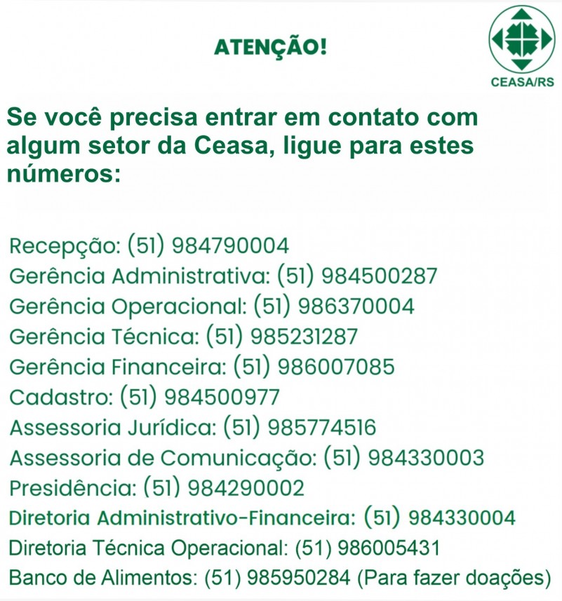 Ceasa Contatos