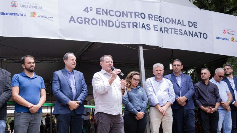 Secretário Ronaldo Santini abre o 4º Encontro Regional de Agroindústrias e Artesanato
